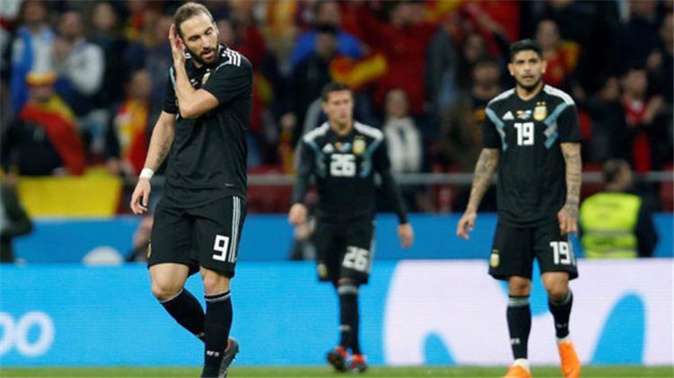 هزيمة الأرجنتين أمام إسبانيا