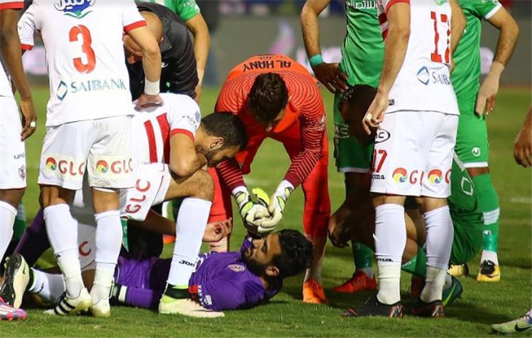 اصابة أحمد الشناوي حارس الزمالك