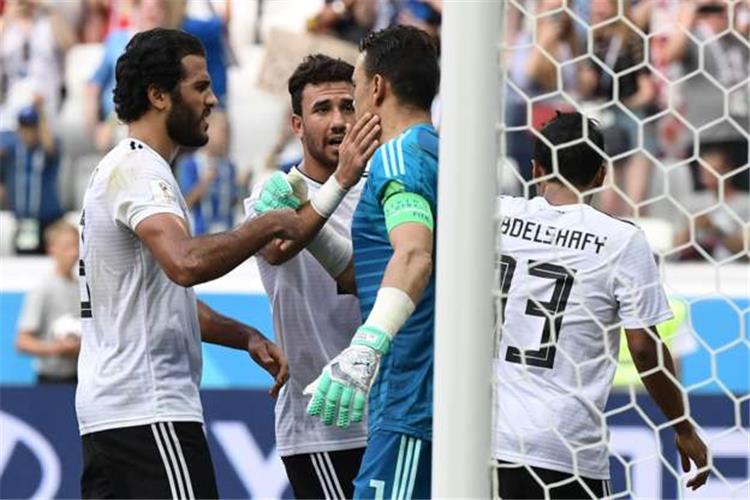 عصام الحضري في مباراة مصر والسعودية بكاس العالم