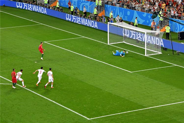 رونالدو يهدر ركلة جزاء امام منتخب ايران بكاس العالم 2018