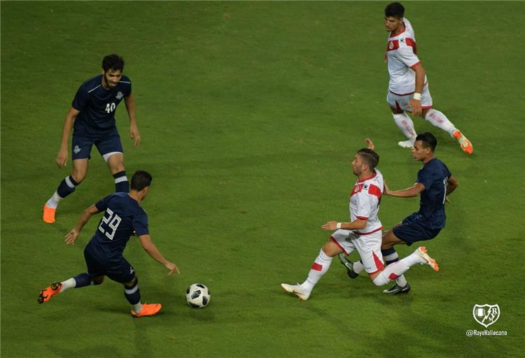 من مباراة بيراميدز و نادي فاليكانو الإسباني