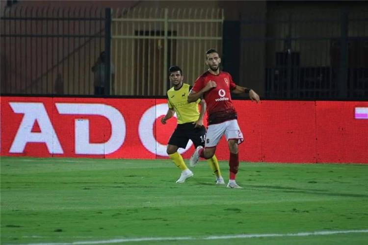 ميدو جابر في مباراة الاهلي ودجلة