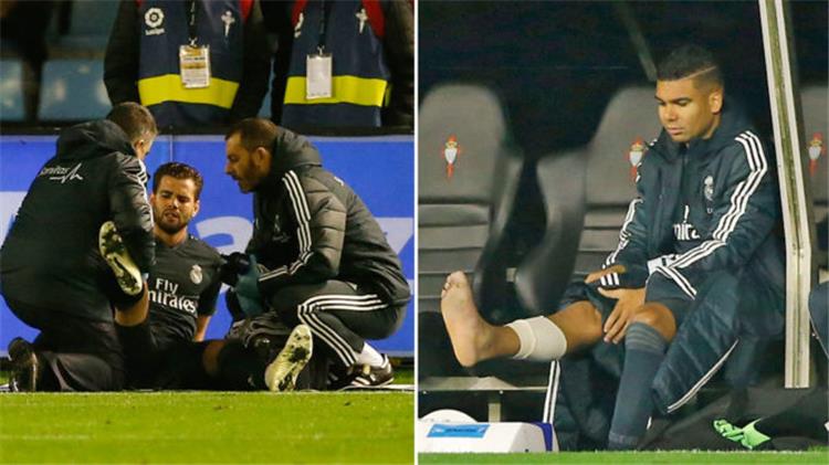 ريال مدريد يصدر بيان ا رسمي ا عن إصابة ناتشو وكاسيميرو