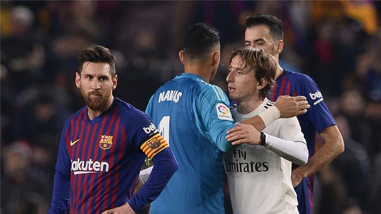 برشلونة وريال مدريد ميسي ومودريتش