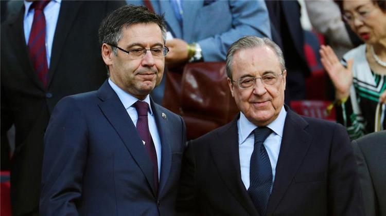 بارتوميو رئيس برشلونة وبيريز رئيس ريال مدريد