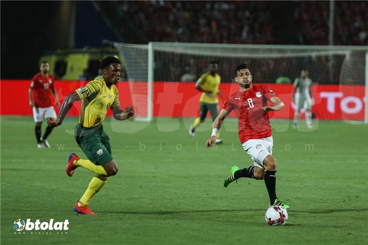 طارق حامد من مباراة مصر وجنوب افريقيا