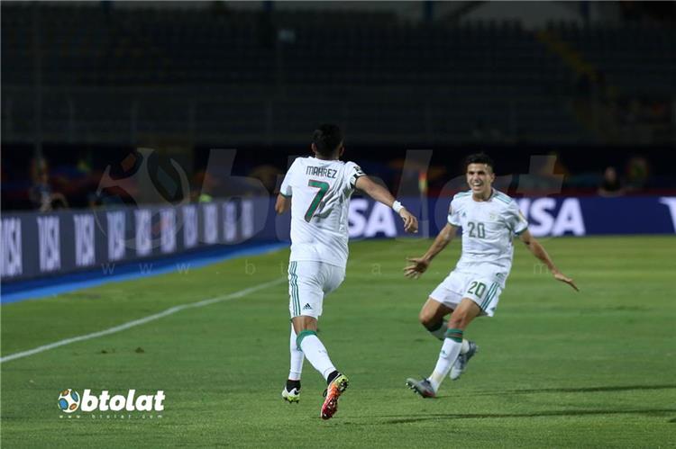 جانب من مباراة الجزائر في امم افريقيا 2019