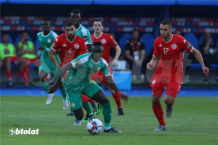 جانب من مباراة تونس والسنغال