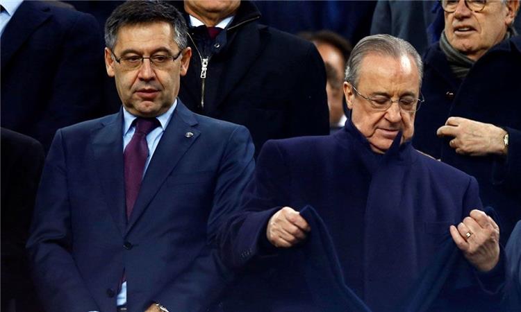 بيريز رئيس ريال مدريد وبارتوميو رئيس برشلونة