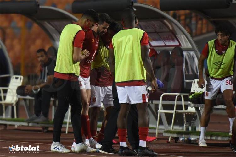 إصابة محمود متولي في مباراة الأهلي