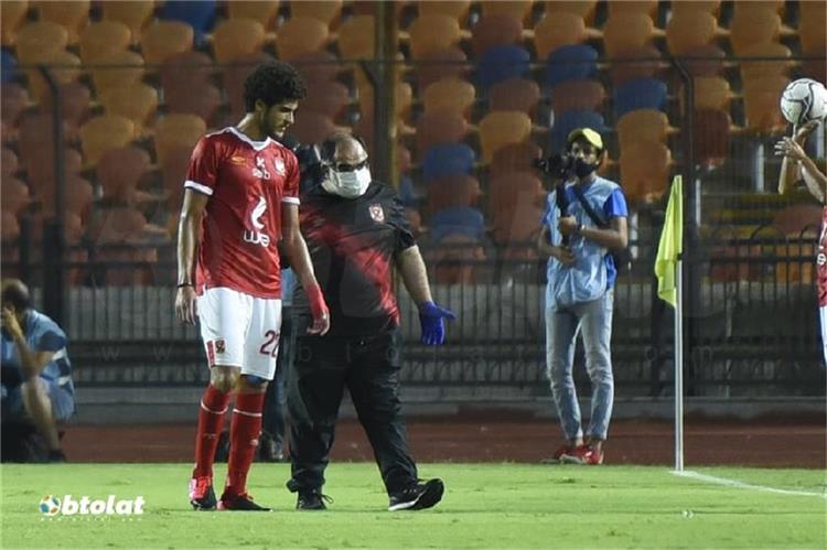 إصابة أحمد الشيخ لاعب الأهلي