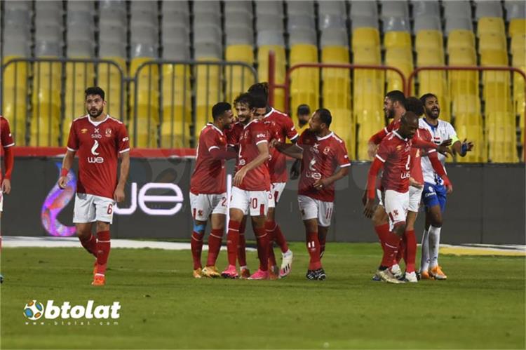 لاعبو الأهلي من مباراة ابو قير للأسمدة في كأس مصر