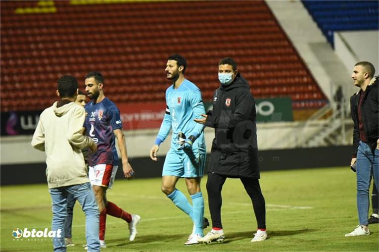 محمد الشناوي عقب مباراة الاهلي والبنك الاهلي في الدوري