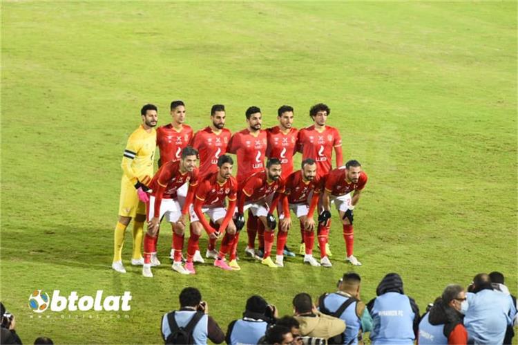فريق الاهلي من مباراة بيراميدز بالدوري المصري