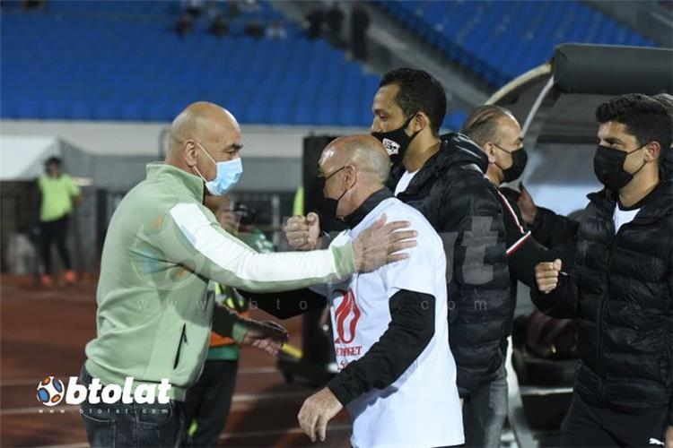 حسام حسن وباتشيكو قبل مباراة الزمالك والاتحاد