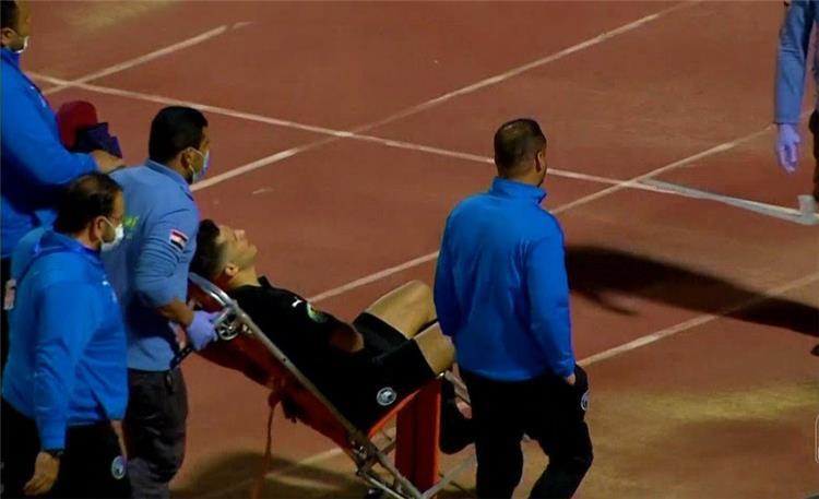 إصابة محمود وادي في مباراة بيراميدز