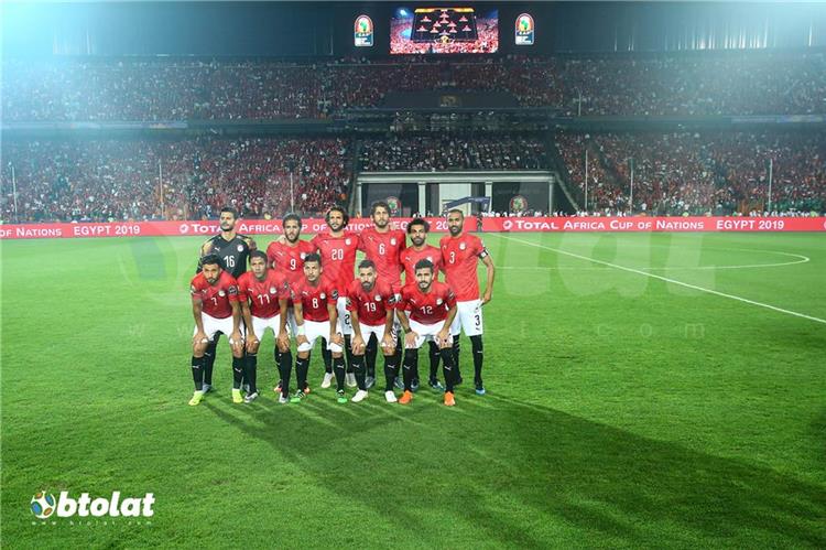 منتخب مصر من مباراة جنوب افريقيا في كأس الامم الافريقية 2019