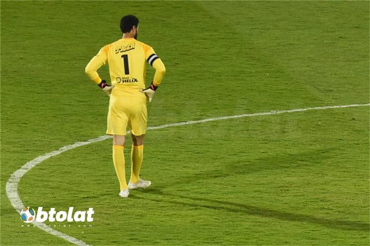 محمد الشناوي من مباراة الاهلي وسموحة في الدوري