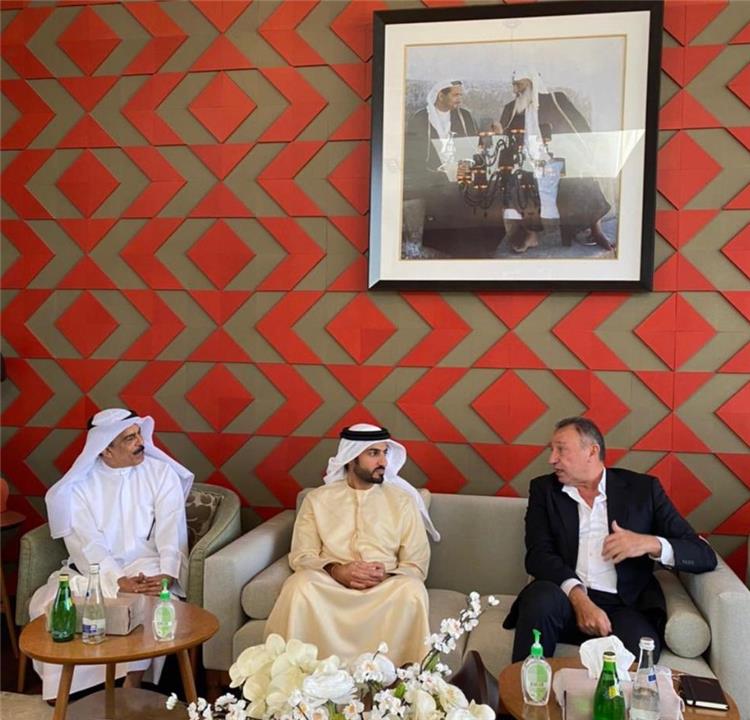 زيارة محمود الخطيب للاتحاد الاماراتي لكرة القدم