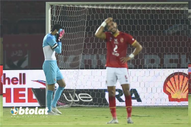 محمد الشناوي من مباراة الاهلي وبيراميدز في الدوري