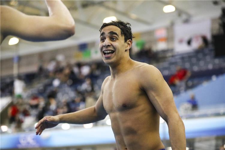 يوسف رمضان لاعب مصر في السباحة