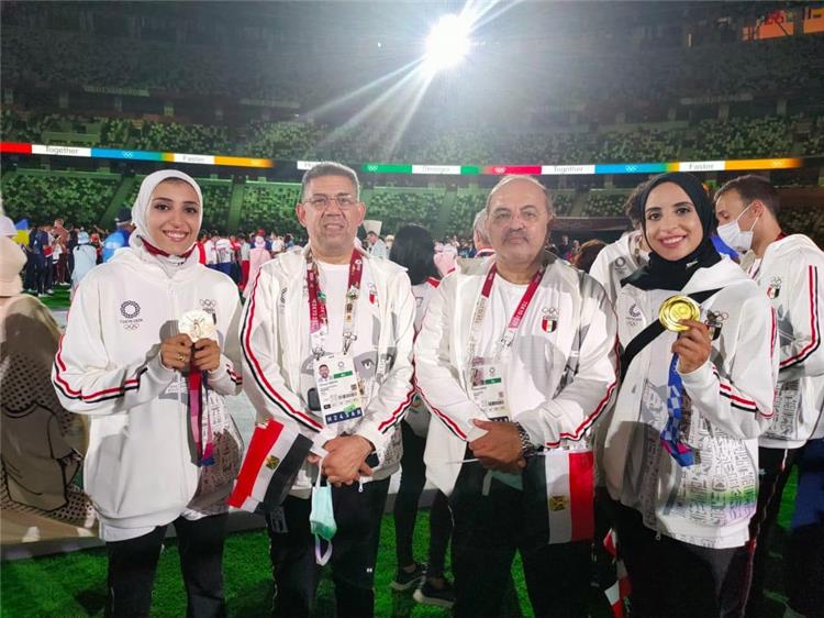 هشام حطب مع أبطال مصر في أولمبياد طوكيو 2020