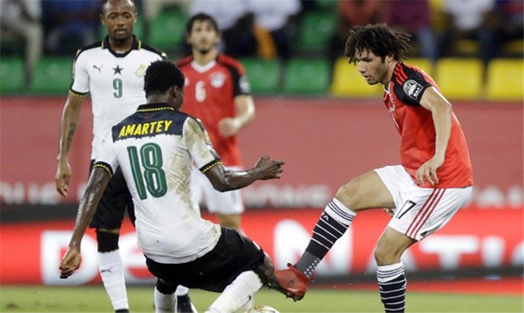 محمد النني في مباراة مصر وغانا