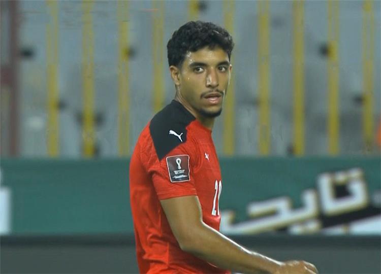 عمر مرموش في مباراة مصر وليبيا