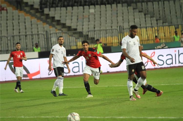 عمر مرموش من مباراة مصر وليبيا