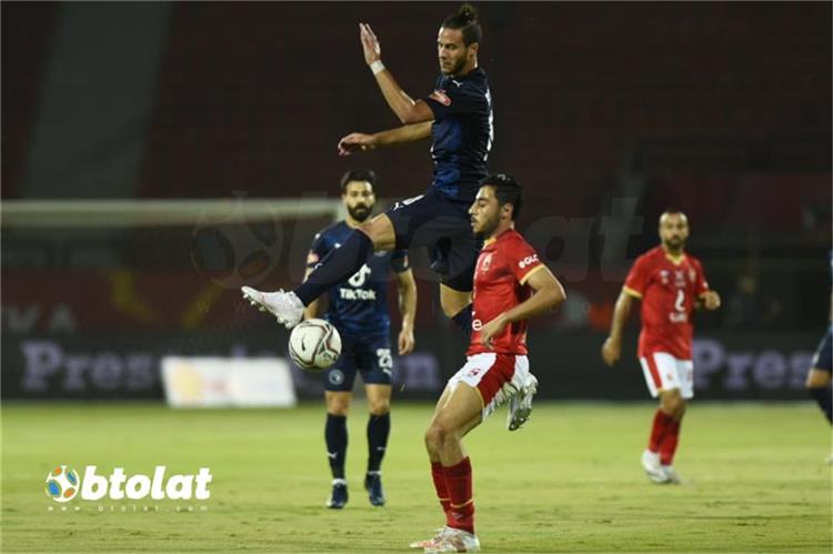 رمضان صبحي من مباراة الاهلي وبيراميدز في الدوري