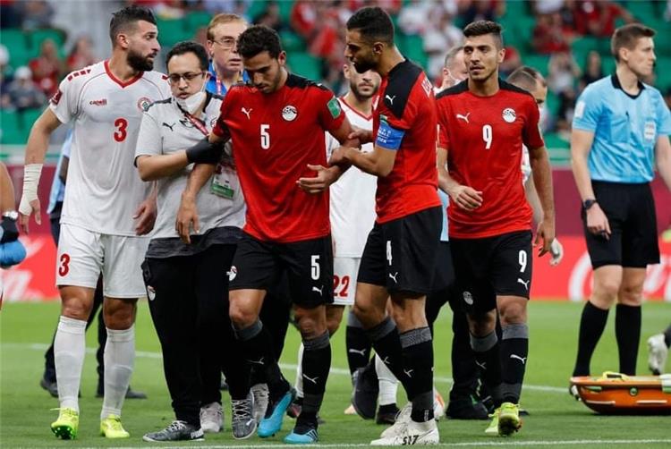 إصابة حمدي فتحي في مباراة مصر ولبنان