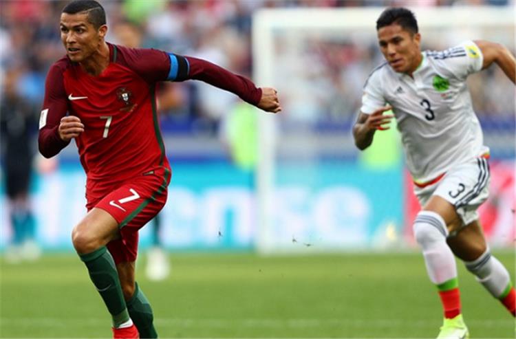 كأس القارات المكسيك تتعادل بصعوبة مع البرتغال في الوقت القاتل