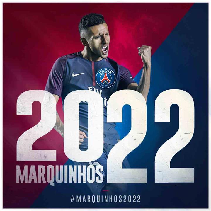 ميركاتو الصيف رسميا ماركينيوس باق في باريس سان جيرمان حتى 2022