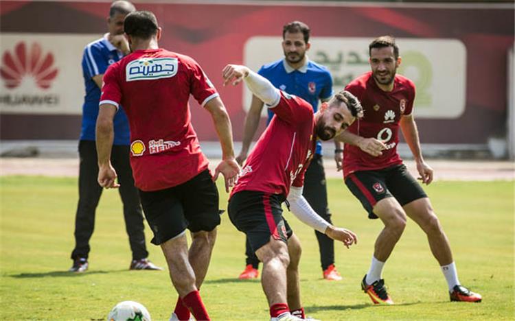 مران الاهلى ثلاثي الفريق يواصل التأهيل وهشام محمد يخضع لجلسة علاج طبيعي