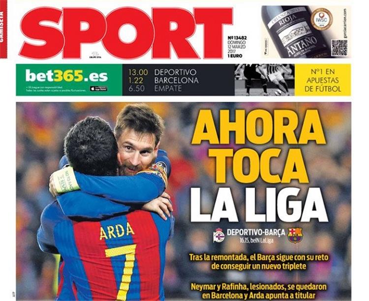 حان وقت الليجا يا برشلونة وزيدان يعبث مع الـ BBC أبرز عناوين الصحف الإسبانية