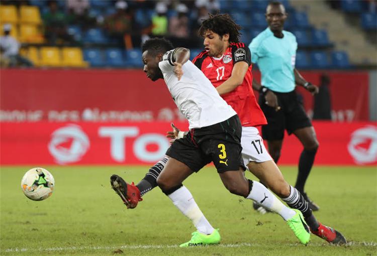 مصر تفرض التعادل السلبي على غانا في الشوط الأول