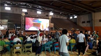 بالصور جماهير الزمالك تتابع النهائي الأفريقي في الصالة المغطاة بالنادي