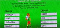 منتخب النسائية يقع بمجموعة الموت ويواجه أصحاب الارض فى إفتتاح أمم إفريقيا