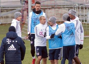 خاميس يتشاجر مع زمليه في مران بايرن ميونخ