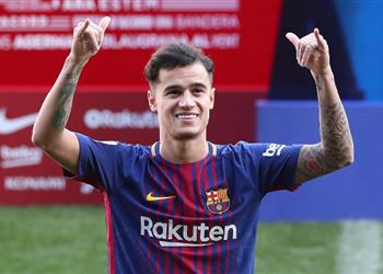 بالفيديو كوتينيو يظهر لأول مرة بالتدريبات الجماعية لبرشلونة