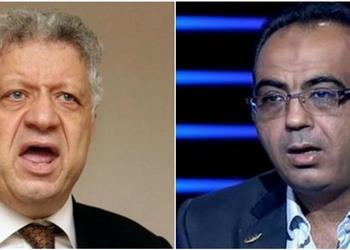 صور مشادة لفظية داخل اتحاد الكرة بين مرتضى منصور وأحد النقاد الرياضيين