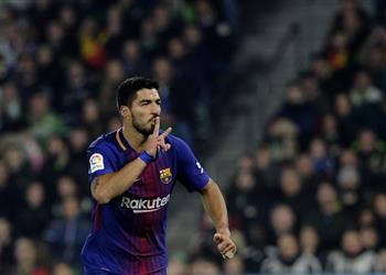 فيديو سواريز يدخل تاريخ الليجا بعد ثنائية ريال بيتيس