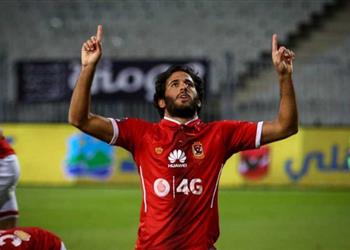 مروان محسن يغادر مران الأهلي مصاب ا