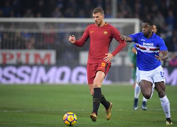 بالفيديو دجيكو ينقذ روما من كمين سامبدوريا