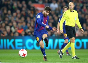 فيديو ميسي يسجل الهدف 4000 لبرشلونة بالكامب نو