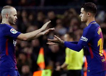 إنييستا يتنبأ بمصير كوتينيو مع برشلونة