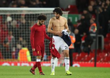 فيديو أحمد حجازي يشارك في الإطاحة بليفربول محمد صلاح من كأس الاتحاد الإنجليزي