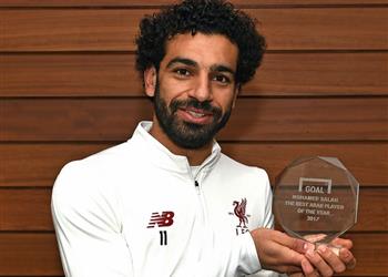 جول العالمي محمد صلاح أفضل لاعب عربي لعام 2017