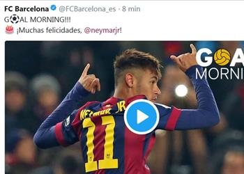 برشلونة يحتفل بذكرى ميلاد نيمار