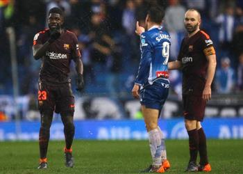 مهاجم إسبانيول ينفى واقعة أومتيتي العنصرية